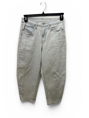 Old Navy High Rise Barrel Light Wash Jeans 4